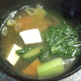雪菜と豆腐のお味噌汁